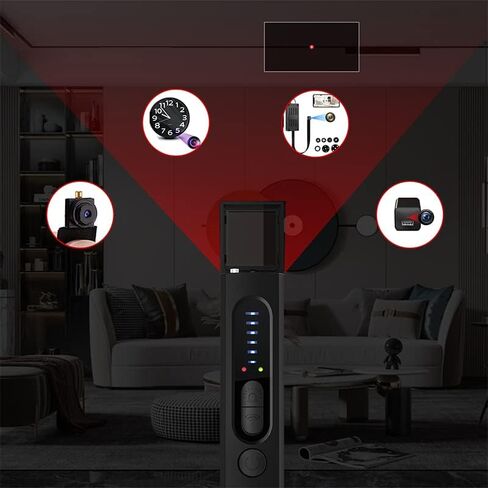ALLC Hidden Camera Detectors, Listening Device Detector, GPS Tracker Detector, Anti-Spy Detector, RF Wireless Signal Scanner for Home Office Travel, 2024 Upgraded in Kuwait