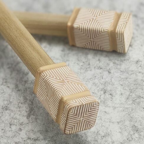 Rustic Boho Style Single Curtain Rod Set with Carved Square Finial, 36-72 inch, Standard Single Beige Drapery Rod for 1 Pack, 1 inch diameter, Adjustable Length in Saudi Arabia