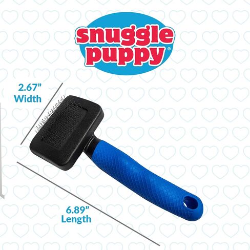 Snuggle Puppy Grooming - Slicker Brush for Dogs - Small - Easy to Use for Grooming, Dematting, and Removing Loose Hair from Pets in Kuwait