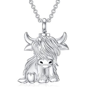 MEIDERBO قلادة الجرة للرماد 925 الفضة الاسترليني الطائر الطنان / الفراشة / بقرة المرتفعات / الموسيقى / الفيل / اليعسوب / أجنحة الملاك مجوهرات حرق المجوهرات التذكارية قلادة تذكار للنساء والرجال مع أداة التعبئة in Kuwait