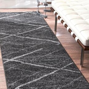 nuLOOM Thigpen Contemporary Runner Rug, 2' x 6', Dark Grey in Kuwait