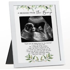 Tatuo Baby Shower Games Sign A Message from The Bump Love Frame Ultrasound Baby Sonogram Picture Frame Gifts for Expecting Mom Baby Shower Gender Reveal 4 x 5 Inch Photo (Bear)