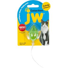 JW Petmate Cataction Mouse with Bell & Tail Toy, Multicolor in Saudi Arabia
