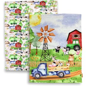 Dear Baby Gear Farm Deluxe Baby Blanket - Reversible, Milestone & Newborn Gifts for Girls and Boys - Red Handkerchief Blanket with Black Dot and Cow Print Ruffle - 33 x 33 Inches