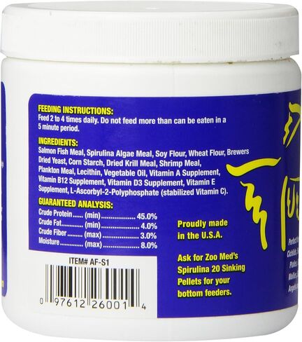 Zoo Med Laboratories AZMAFS1 Aquatrol Spirulina 20 Flake, 1-Ounce in Saudi Arabia