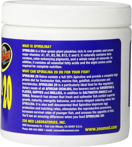 Zoo Med Laboratories AZMAFS1 Aquatrol Spirulina 20 Flake, 1-Ounce in Saudi Arabia