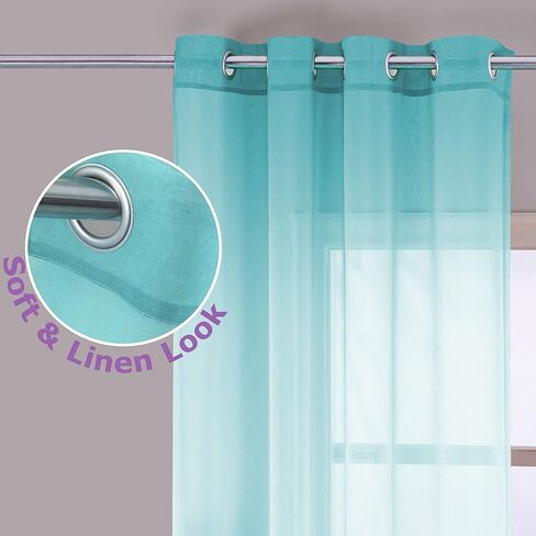 KOUFALL Girls Bedroom Curtains,Lavender Purple and Teal Mermaid Room Decor Nursery Curtains Girl,63 Inch Length 2 Panels Set in Kuwait