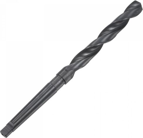 uxcell 13.6mm Twist Drill Bit with MT1 Morse Taper Shank, 100mm Flute Length High-Speed Steel Black Oxide in Saudi Arabia