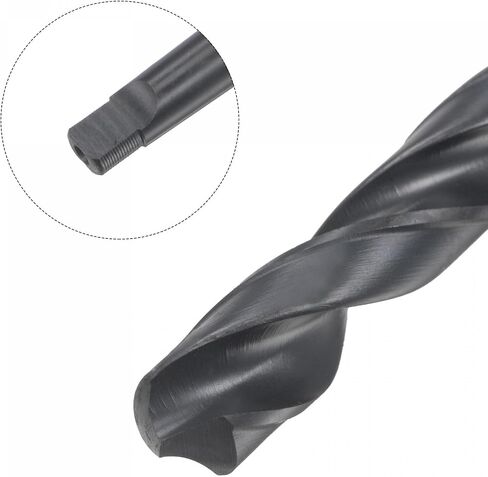 uxcell 13.6mm Twist Drill Bit with MT1 Morse Taper Shank, 100mm Flute Length High-Speed Steel Black Oxide in Saudi Arabia
