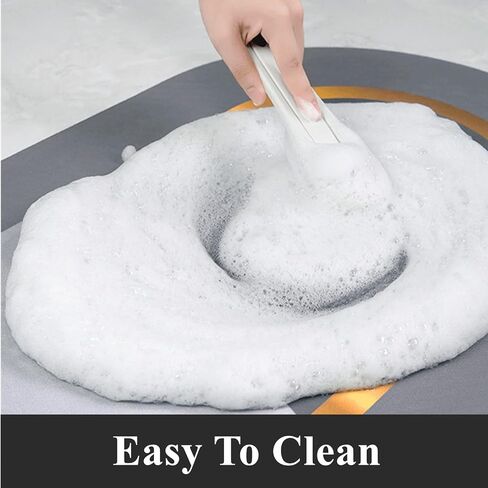 يوكيلير سجادة حمام بتصميم جبنة لطيفة للمطبخ ثلاثية الابعاد بصرية مضادة للانزلاق ماصة للحمام وغرفة نوم الاطفال وديكور باب الحمام 31.5 انش × 19.6 انش in Kuwait