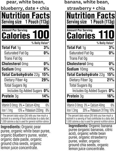 طعام الأطفال العضوي من بلوم أورجانيكس مايتي بيلدر - مجموعة متنوعة من مزيج الفواكه والخضروات - كيس 118 مل (عبوة من 24 كيسًا) - كيس طعام للأطفال الصغار من الفواكه والخضروات العضوية in Kuwait
