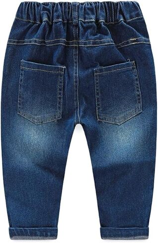 زي Kimocat Baby Boys Gentleman، قميص جينز منسوج للأطفال الصغار مع ربطة عنق in Kuwait