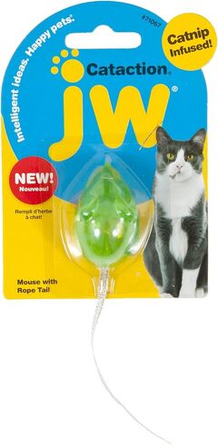 JW Petmate Cataction Mouse with Bell & Tail Toy, Multicolor in Saudi Arabia