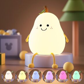 Led Cute Cheese Night Light, Dimmable Nursery Kawaii Lamps, Super Squishy Silicone USB Rechargeable Touch Control Night Lamp for Kids Adults, Used for Camping Party Room Decor (Cheese) in Kuwait