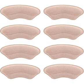 بطانات الكعب للأحذية الكبيرة جدًا، حشوات وسائد للكعب للأحذية الفضفاضة للرجال والنساء، مقابض الكعب/واقيات الكعب/حشو الأحذية لجعل الأحذية مناسبة أكثر إحكامًا (8 عبوات مشمش خفيف) in Kuwait