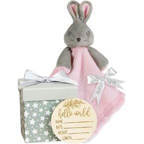 الفيل محبوب الفيل بطانية الأمن Loveys للطفل الفتيات معلم هدية مجموعة مربع هدية مولود جديد الوليد الوردي لعبة بطانيات أمان الطفل للفتيات تخصيص in Kuwait