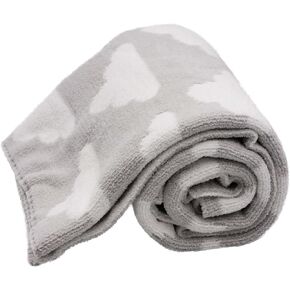 Chenille Baby Blanket for Boys & Girls, Soft Plush Toddler Blanket, 40x30 Inches (Pink Hearts) in Kuwait