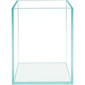 حوض سمك زجاجي شفاف للغاية بدون إطار من HIRO Aquatics Nano Tall بدون إطار، خزان زجاجي منخفض الحديد، زجاج 5 مم، حصيرة تسوية بيضاء متضمنة، مع خيارات الأغطية