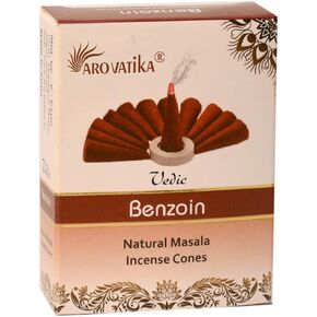 ARO VATIKA Vedic Natural Masala 120 Incense Cones in Pack of 12 Boxes |12 Assorted Fragrances Dhoop Cones | Best for Prayer, Reiki, Meditation and Relaxation | Burn time- 25 Mins