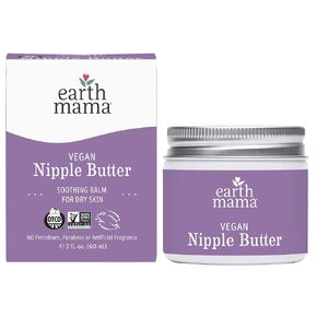 Earth Mama Vegan Nipple Butter | Cruelty-Free Breastfeeding Cream for Nursing Mamas | Lanolin-free 2-Ounce in Kuwait