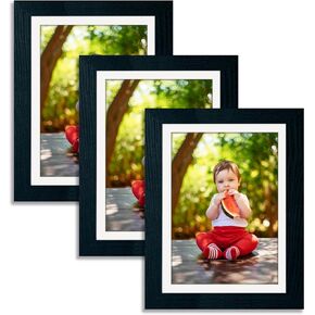 12x16 Picture Frame Black,Made Of Sold Wood Poster Frame Display Pictures 8.5x11 With Mat Or 12x16 Without Mat, Photo Frame With Clear Plexiglass, Wall Or Tabletop Display