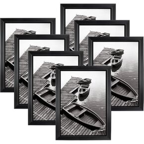 مجموعة إطارات صور من جيفرني مقاس 8 × 10 مكونة من 7، إطارات صور ذهبية لعرض الحائط أو سطح الطاولة، تصميم بسيط بلمسة نهائية لامعة مثالية لتزيين المنزل والمكتب والفندق والاحتفالات المختلفة in Kuwait