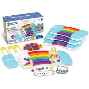 Learning Resources Rainbow Sorting Set | Color Sorting Toys for Toddlers, Toddler Learning Toys, Fine Motor Skills, Toddler Matching Game, Sensory Toy, Color Skills in Saudi Arabia