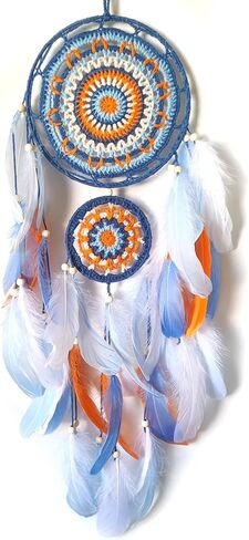 SOYUZU الملونة الريش حلم الماسك اليدوية حلم الماسك لغرفة النوم حلم الماسك للهدايا ديكور معلق على الحائط in Kuwait