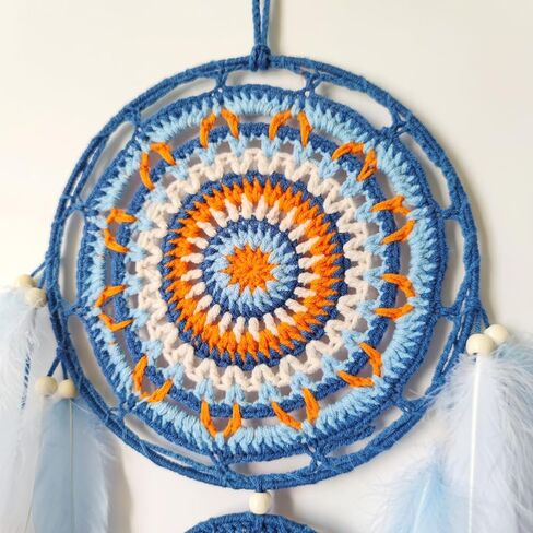 SOYUZU الملونة الريش حلم الماسك اليدوية حلم الماسك لغرفة النوم حلم الماسك للهدايا ديكور معلق على الحائط in Kuwait