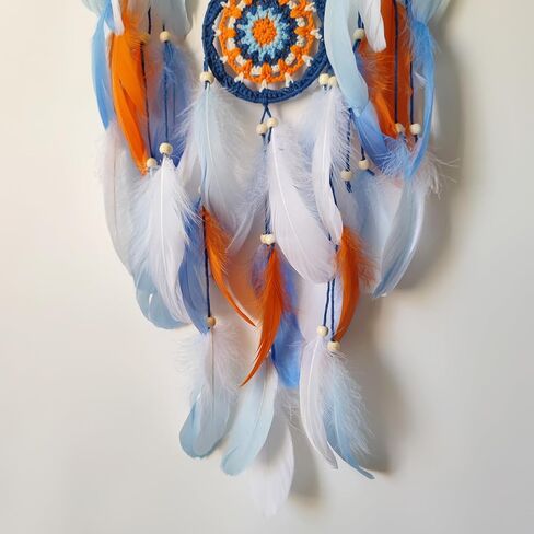 SOYUZU الملونة الريش حلم الماسك اليدوية حلم الماسك لغرفة النوم حلم الماسك للهدايا ديكور معلق على الحائط in Kuwait