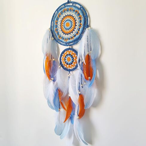 SOYUZU الملونة الريش حلم الماسك اليدوية حلم الماسك لغرفة النوم حلم الماسك للهدايا ديكور معلق على الحائط in Kuwait