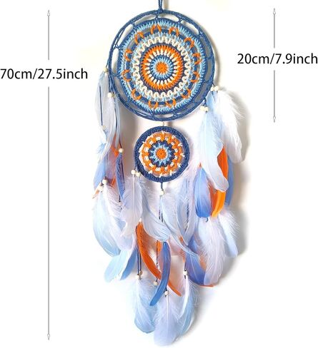 SOYUZU الملونة الريش حلم الماسك اليدوية حلم الماسك لغرفة النوم حلم الماسك للهدايا ديكور معلق على الحائط in Kuwait