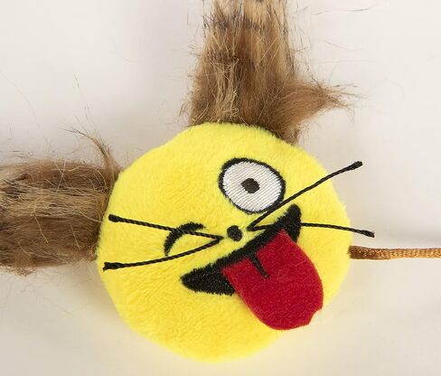 SmartyKat (2 Count Mouse Moods Emoji Wink Face & Rainbow Poop Plush Catnip Cat Toys - Multi Color, 2 Count in Saudi Arabia