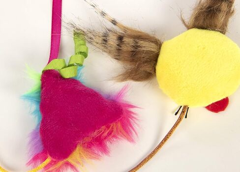 SmartyKat (2 Count Mouse Moods Emoji Wink Face & Rainbow Poop Plush Catnip Cat Toys - Multi Color, 2 Count in Saudi Arabia