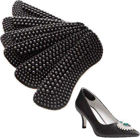 (3 Pairs) Silicone Heel Grips for Mens / Womens | Anti-Slip for Inside of Loose Heels, Shoes Too Big | Non-Slippage Gel Heel Grip Liners | Multi-Size No-Slip Inserts | Improve Fit Adhesive (Black) in Saudi Arabia