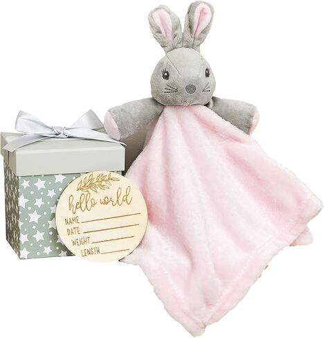 الفيل محبوب الفيل بطانية الأمن Loveys للطفل الفتيات معلم هدية مجموعة مربع هدية مولود جديد الوليد الوردي لعبة بطانيات أمان الطفل للفتيات تخصيص in Kuwait