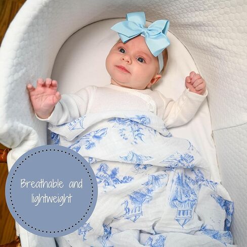 LollyBanks Baby Swaddle Blanket, 100% Organic Cotton Muslin Swaddle | 47" x 47", Soft Receiving Blanket for Girls, Crib Blanket & Nursery Use (Lemon Print) in Saudi Arabia