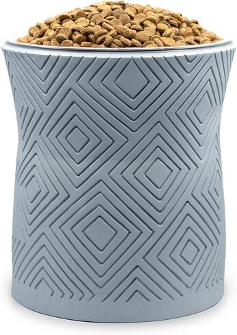 Santa Fe Single Elevated Pet Bowl for Dry Food or Water with Stainless Steel Washable and Removable 16oz Inner Bowl (Small, Coral Pink) in Saudi Arabia
