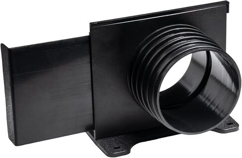 POWERTEC 70358 4 Inch Wall Mounting Blast Gate with Bracket, Threaded Dust Collection Fitting - 1 Pack in Saudi Arabia