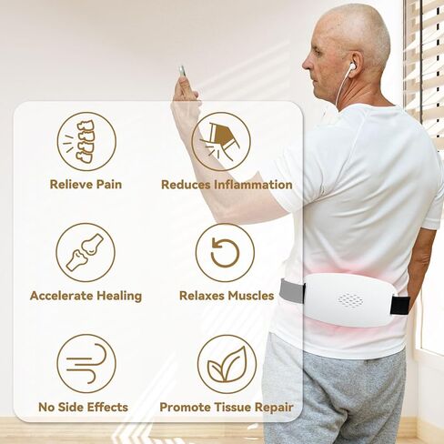 KTS Sciatica Pain Relief Devices, Relief Lower Back Pain, Red Light Therapy for Herniated Disc and Scoliosis, Breathable and Lightweight in Kuwait