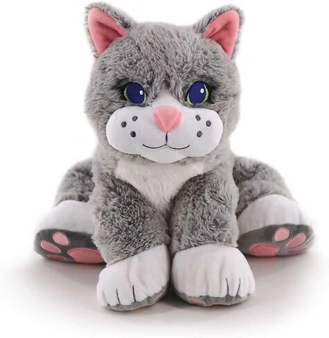 Roylco Chloé The Comfort Cat, Weighted Stuffed Animal, 2.5 lbs, Support Toy, Soft Fur, Aromatherapy, Heat/Cool Pouch, Stuffed Animal for Children & Adults in Saudi Arabia