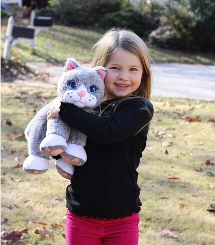 Roylco Chloé The Comfort Cat, Weighted Stuffed Animal, 2.5 lbs, Support Toy, Soft Fur, Aromatherapy, Heat/Cool Pouch, Stuffed Animal for Children & Adults in Saudi Arabia