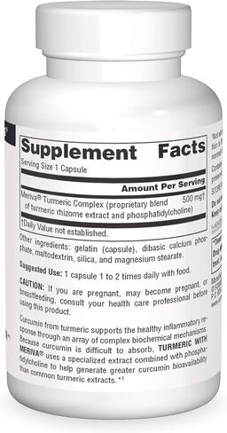 Source Naturals Turmeric With Meriva 500Mg Inc. Caps 30 in Saudi Arabia