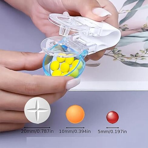 Pill Taker Remover Dispenser Portable Small Pills Cutter Storage Box Medication Tablets Pills Blister Pack Opener for The Elderly in Kuwait