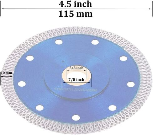 Meacase 4 inch Super Thin Diamond Tile Saw Blade for Porcelain Ceramic Tiles Granite Marble with 7/8"-5/8" Arbor in Kuwait