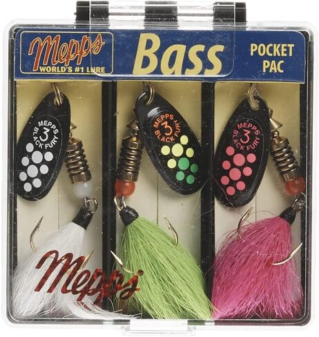 Mepp's Black Fury Dressed Bass Fishing Lure Pocket Pack in Saudi Arabia