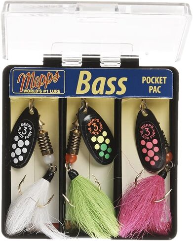 Mepp's Black Fury Dressed Bass Fishing Lure Pocket Pack in Saudi Arabia