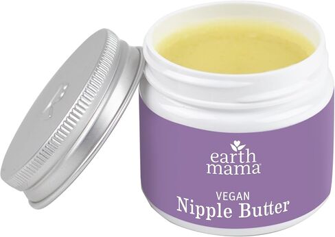 Earth Mama Vegan Nipple Butter | Cruelty-Free Breastfeeding Cream for Nursing Mamas | Lanolin-free 2-Ounce in Kuwait