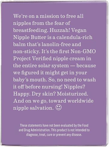Earth Mama Vegan Nipple Butter | Cruelty-Free Breastfeeding Cream for Nursing Mamas | Lanolin-free 2-Ounce in Kuwait