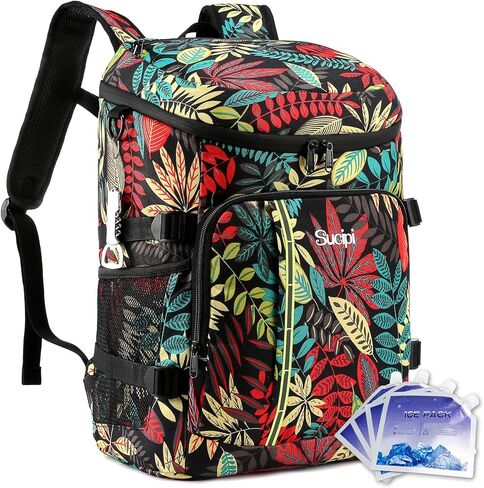 Sucipi Insulated Cooler Backpack 35 Cans Leakproof Soft Cooler Bag Lightweight Backpack Cooler for Picnic Fishing Hiking Camping Park Beach in Kuwait